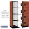Salsbury Industries 4 Tier Designer Locker, 54"Wx76"Hx21"D, 12 Door, Cherry 18-24361CHE - alternate 3